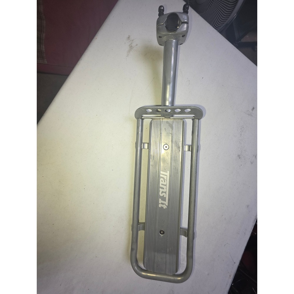 TransIt Bike Rack Seatpost Mount Silver Good Aluminum Beam Rear Carrier
